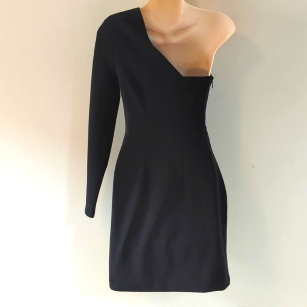 Express One Shoulder Rhinestone Mini Dress - Picture 7 of 16